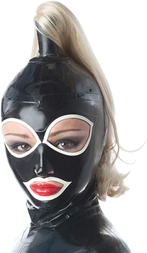 bondage maske|Amazon.com: Latex Hood Mask.